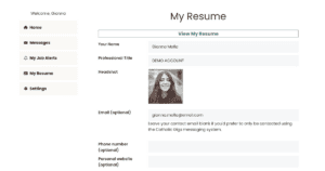 Resume Contact Info